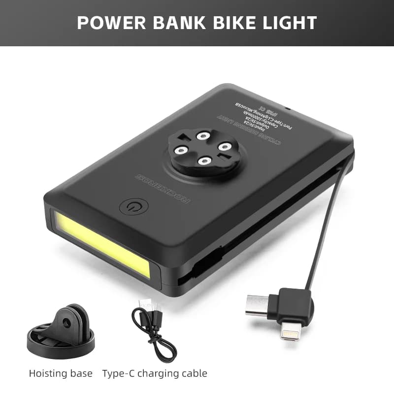 Luce Anteriore per Bicicletta Ricaricabile USB da 5000mAh