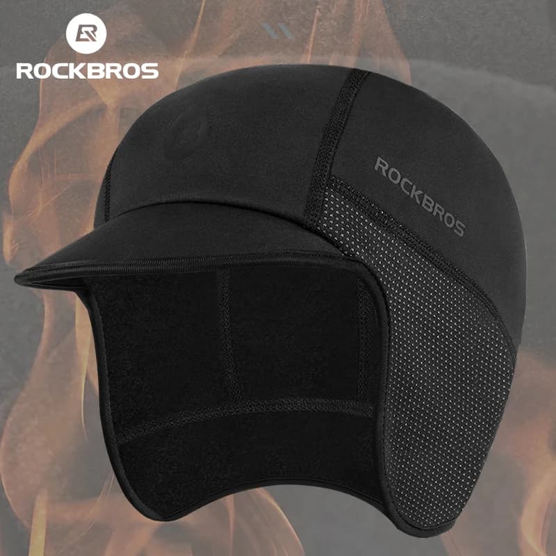 Cappello termico antivento per ciclismo e sci invernale