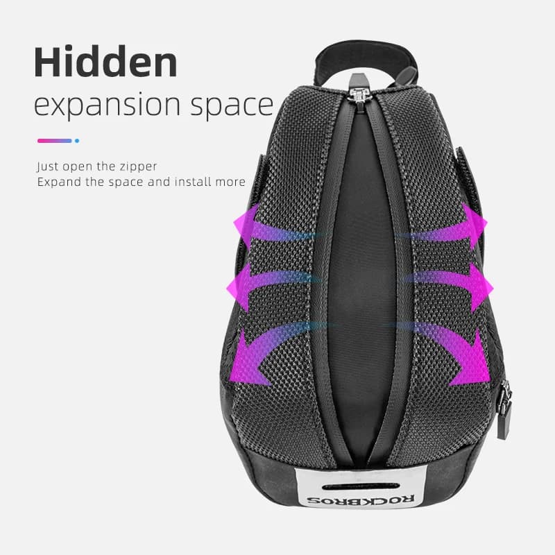 Borsa posteriore per bici antipioggia e antiurto con guscio 3D