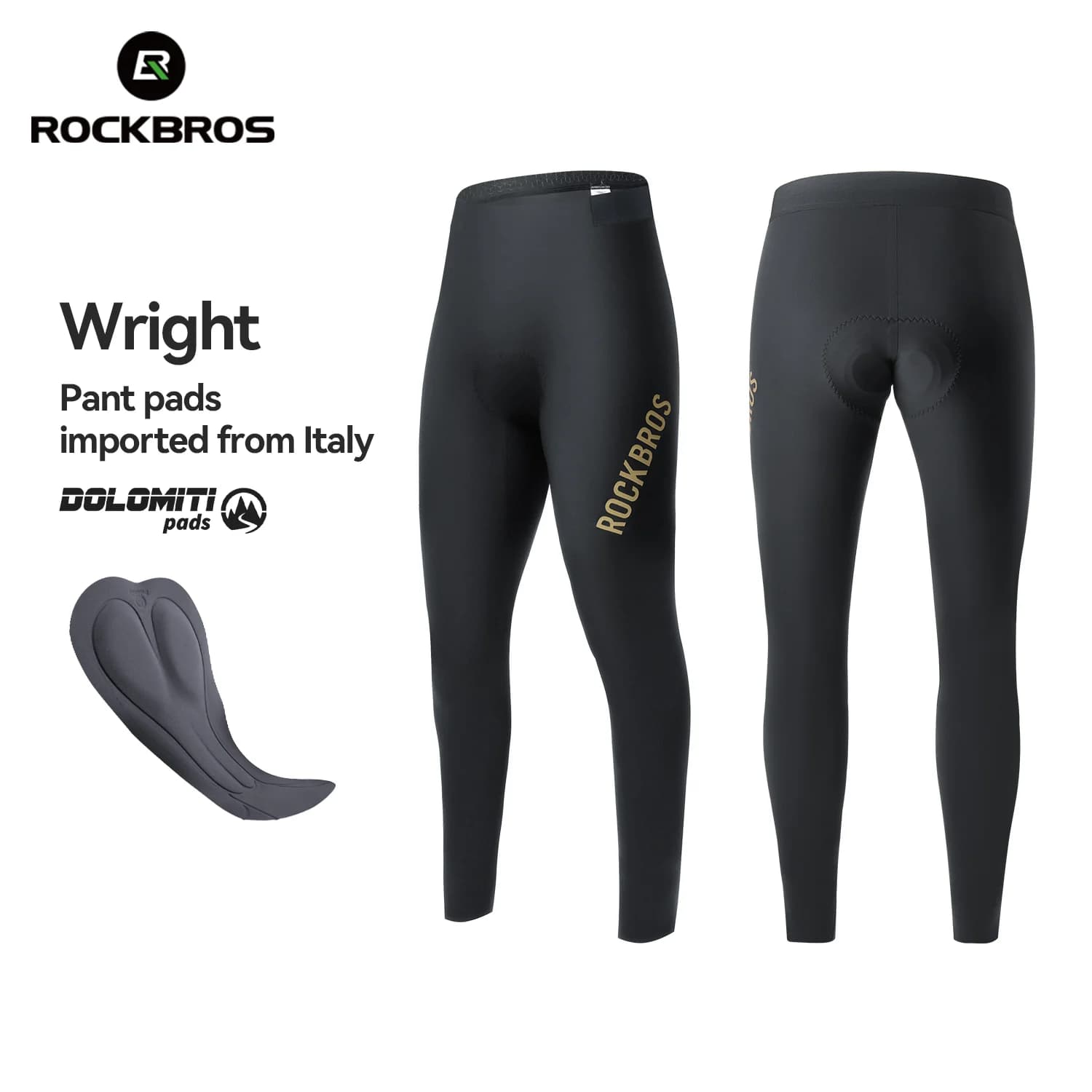 Pantaloni lunghi da ciclismo imbottiti leggeri ed elastici da uomo