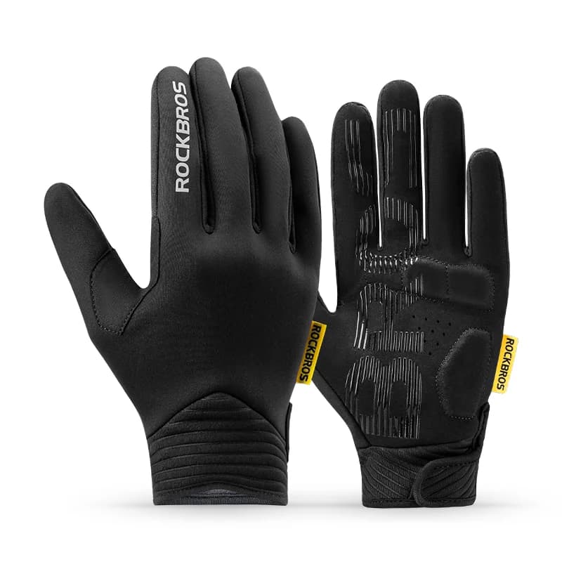 Guanti da Ciclismo Invernali in Pile Anti-vento con Funzione Touch Screen
