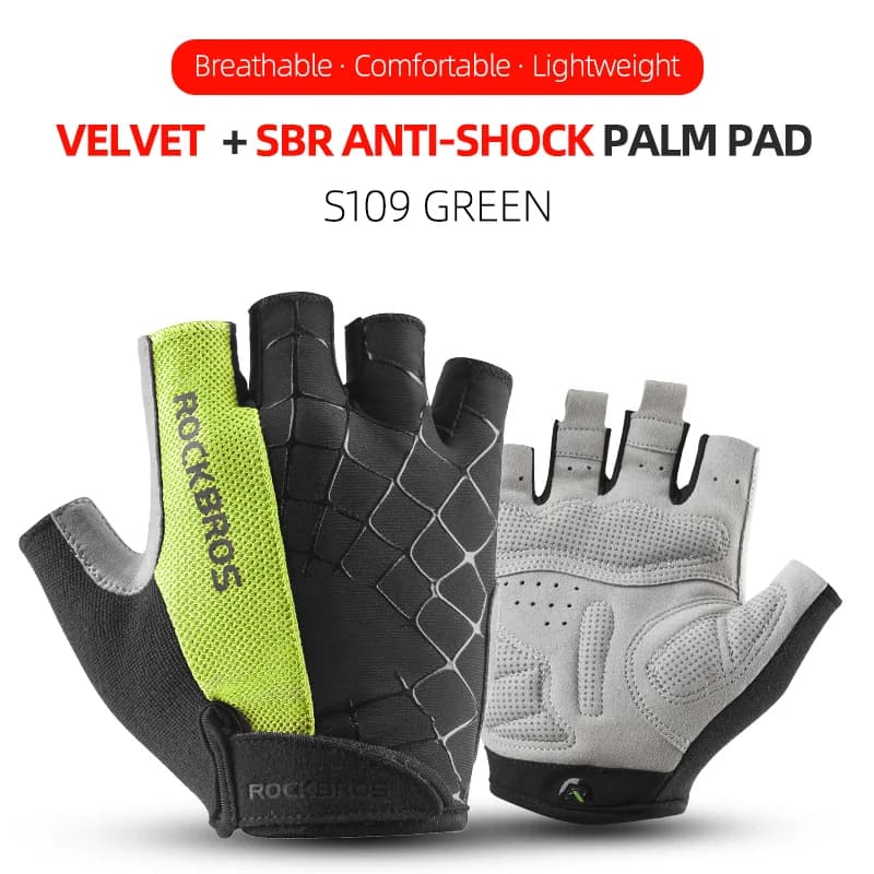 Guanti da Ciclismo Senza Dita Antishock e Traspiranti