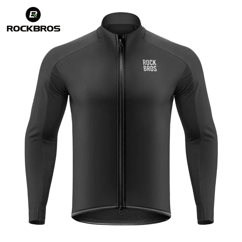 Giacca da ciclismo antivento termica in pile uomo