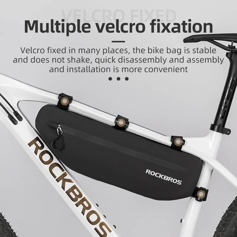 Borsetta da tubo superiore impermeabile grande capacità per bici