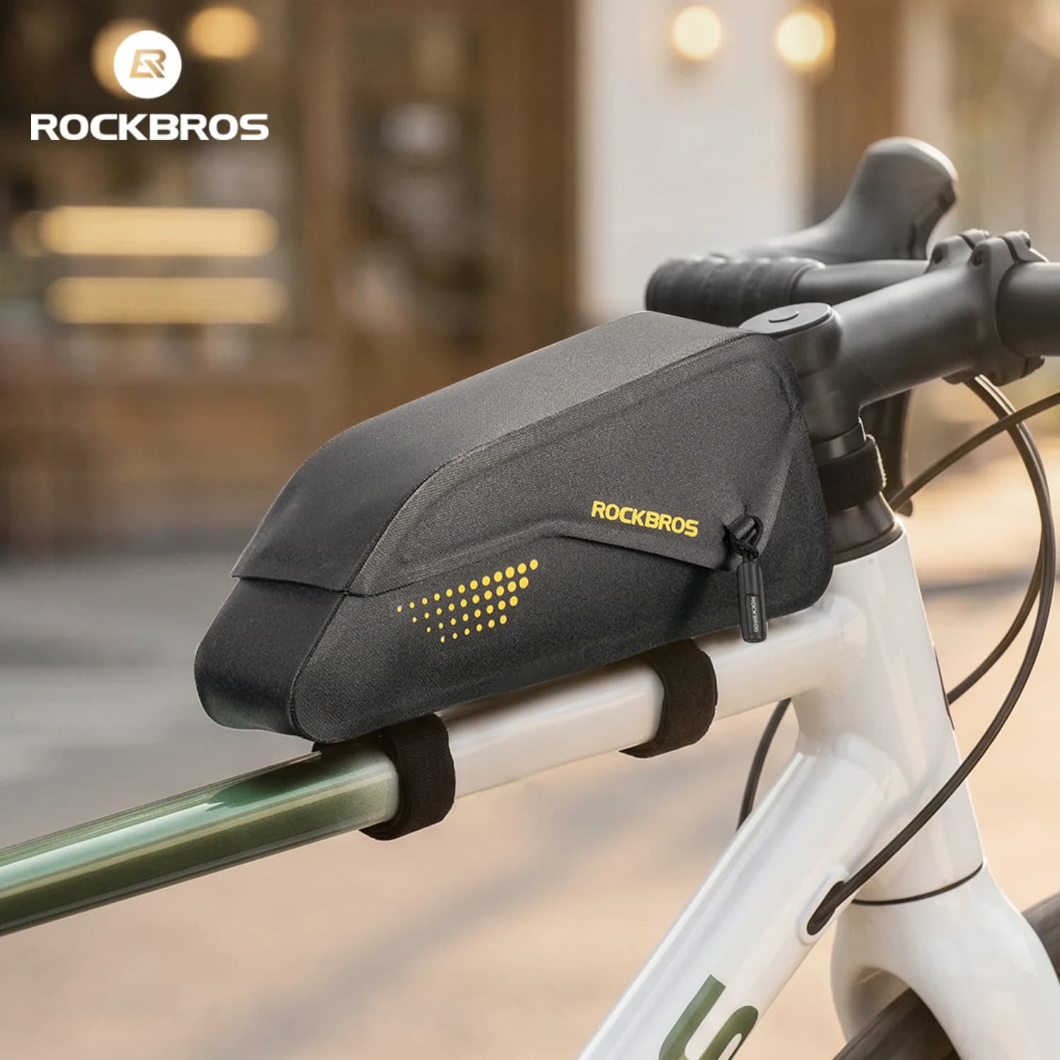 Borsa da bici impermeabile con telaio frontale magnetico 0,8L