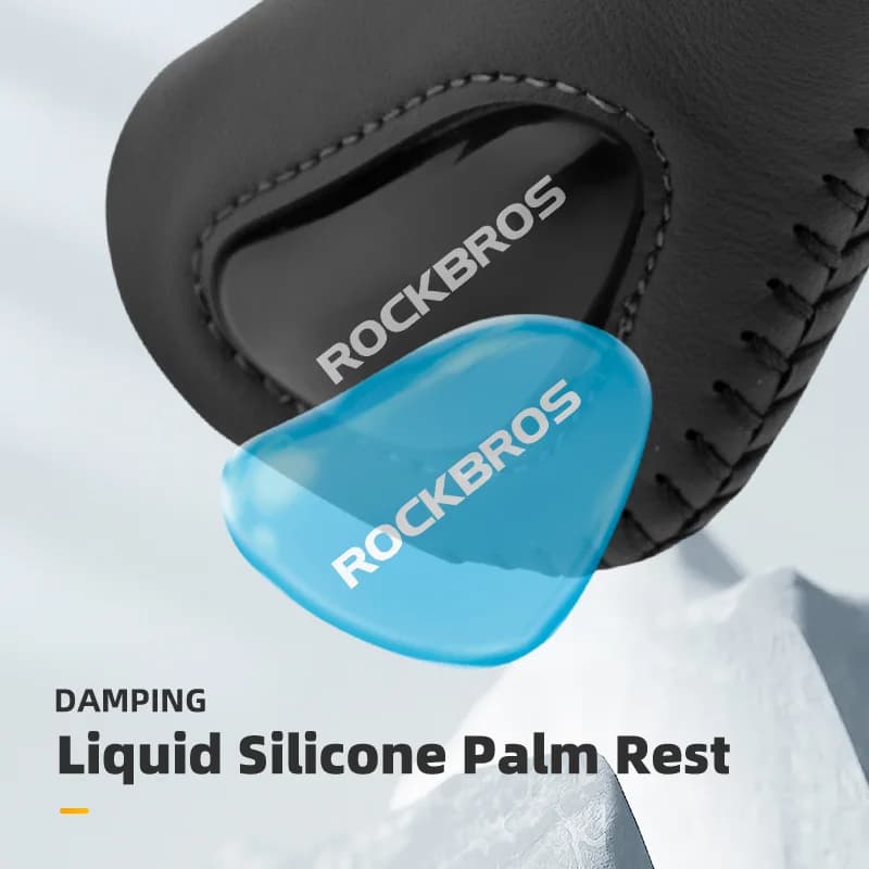 Manopole per bici in silicone e pelle antishock