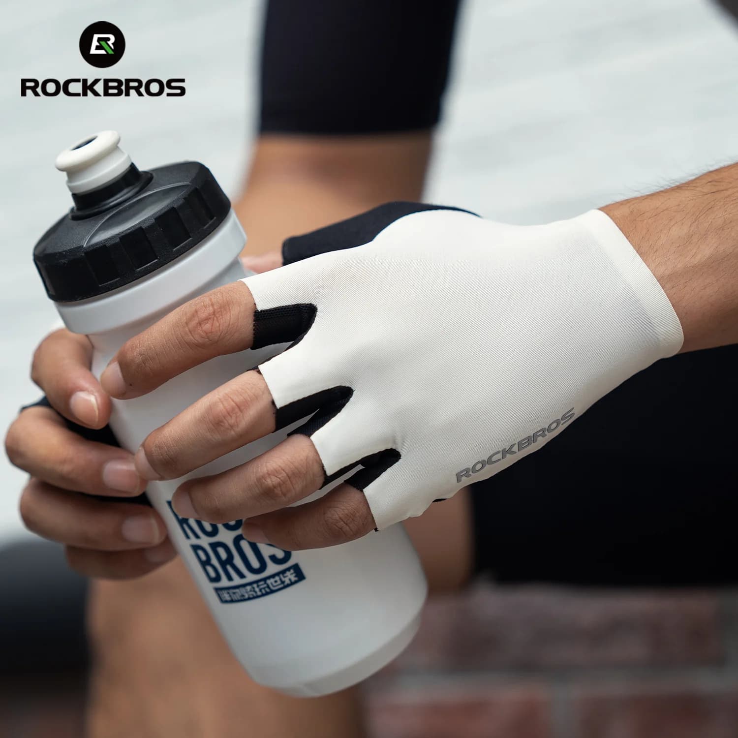 Guanti da Ciclismo Senza Dita Leggeri con Assorbimento degli Urto