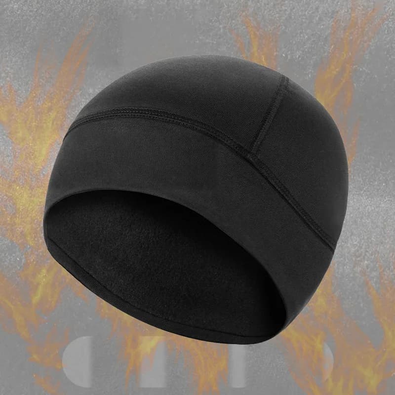 Cappello da ciclismo invernale antivento in pile termico