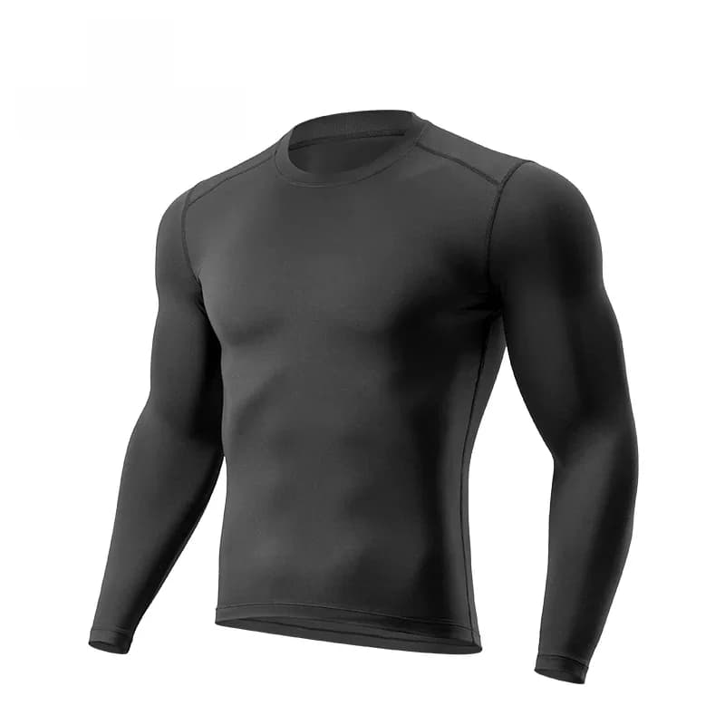 Maglia intima termica in pile a maniche lunghe per ciclismo invernale