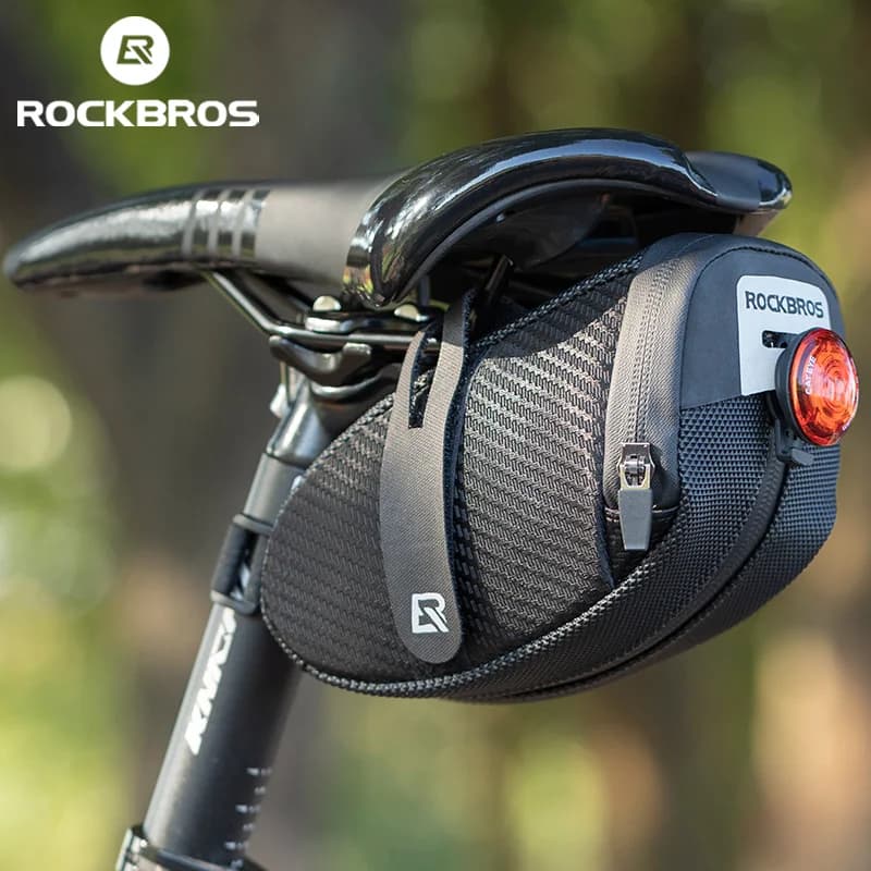 Borsa posteriore per bici antipioggia e antiurto con guscio 3D