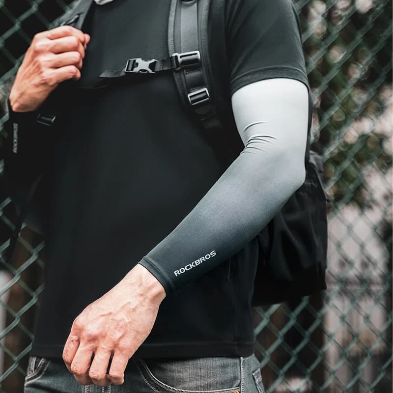 Manicotti da ciclismo in seta glaciale con protezione UV