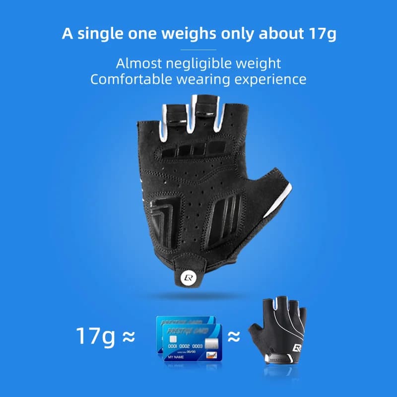 Guanti da ciclismo traspiranti antishock a mezze o intere dita