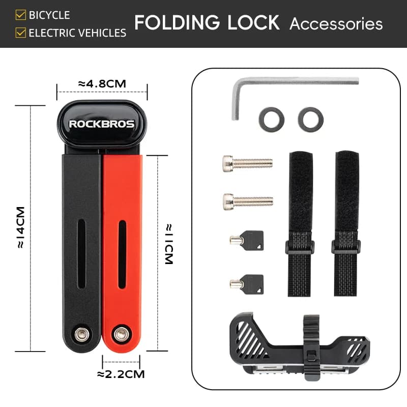 Catena antifurto pieghevole da 120 cm per biciclette
