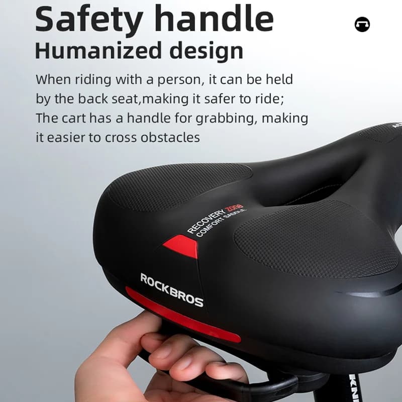 Sella bici in memory foam PU impermeabile