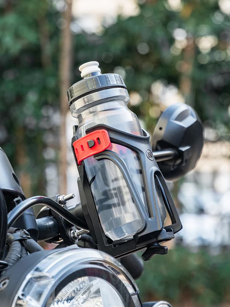 Portaborraccia regolabile a rotazione 360° per moto