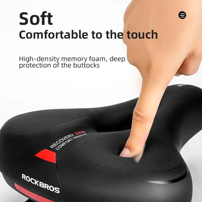 Sella bici in memory foam PU impermeabile