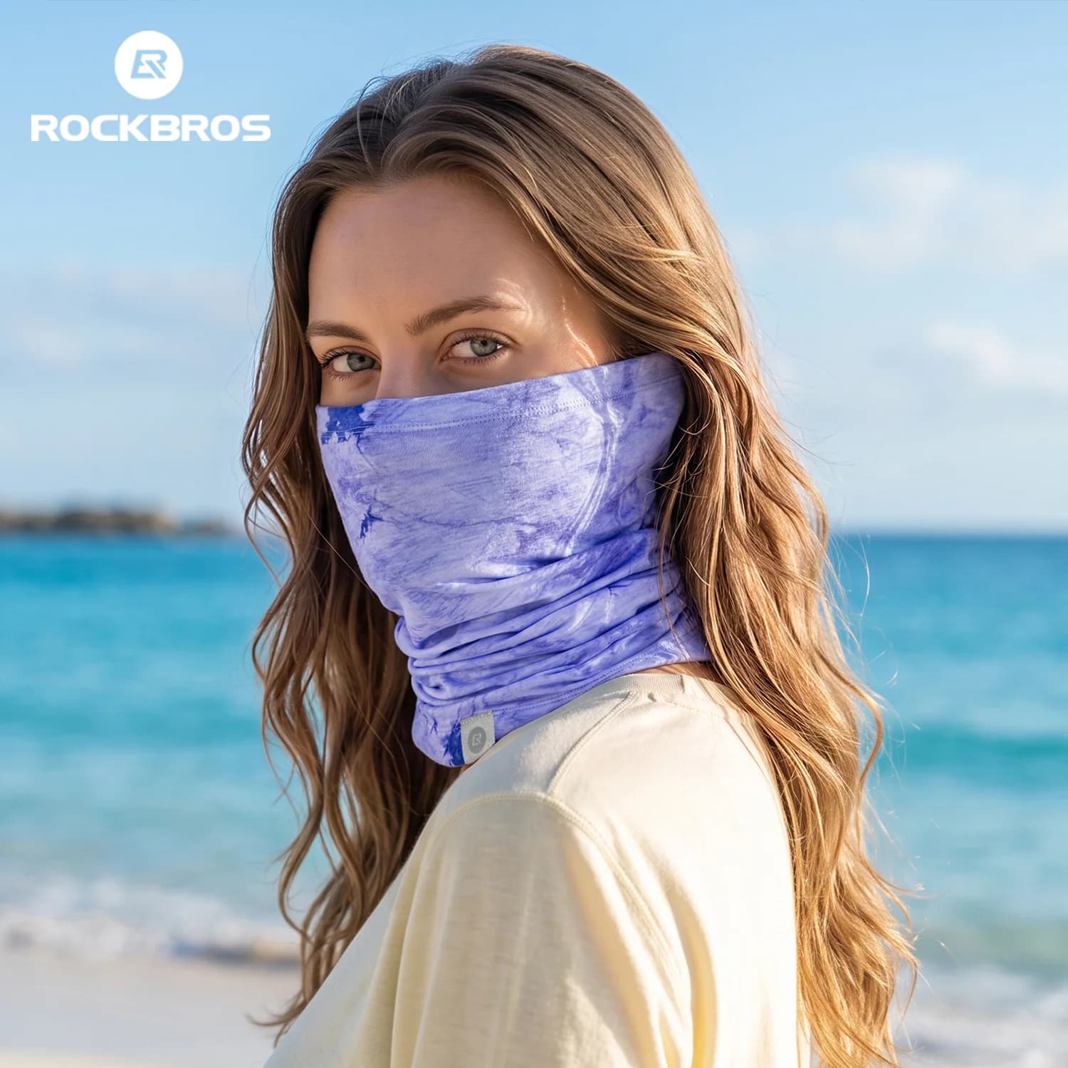 Maschera termica antivento da ciclismo invernale in Tencel e lana
