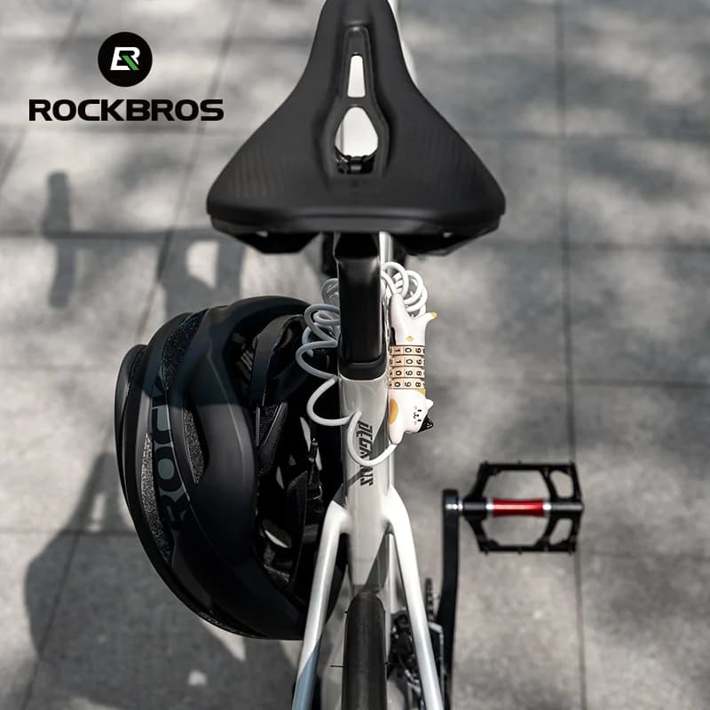 Lucchetto bici a cavo in acciaio ultraleggero con combinazione password