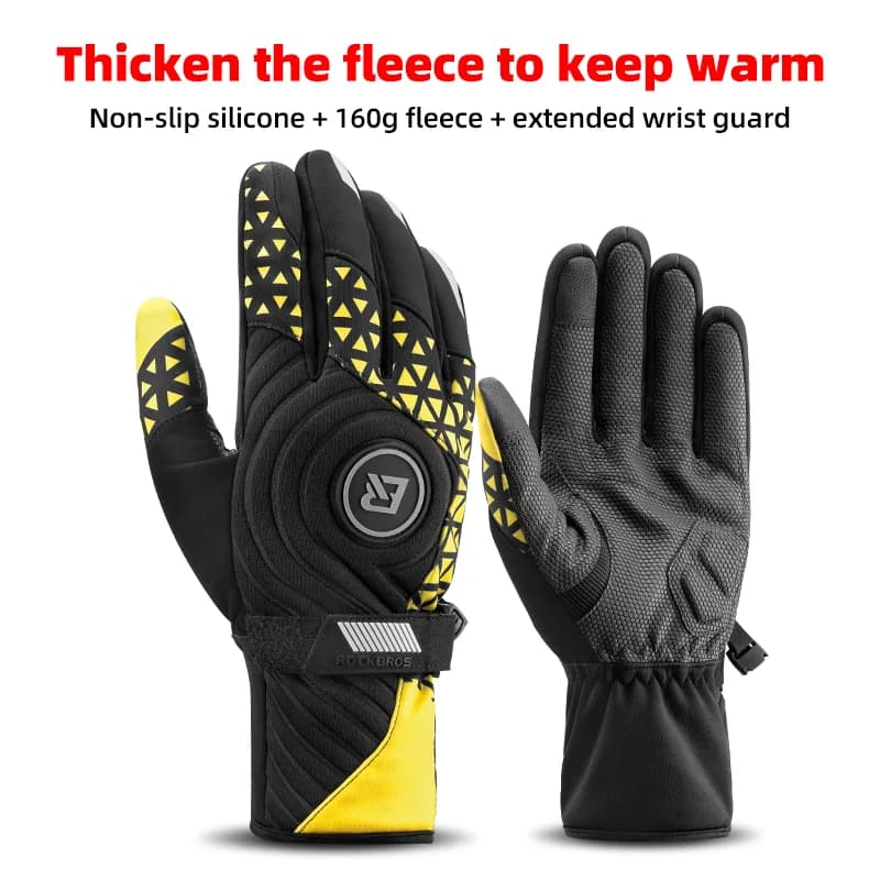 Guanti da Ciclismo Invernali Termici Spessi con Touchscreen