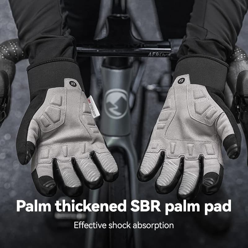 Guanti da ciclismo invernali caldi e spessi con compatibilità touch screen