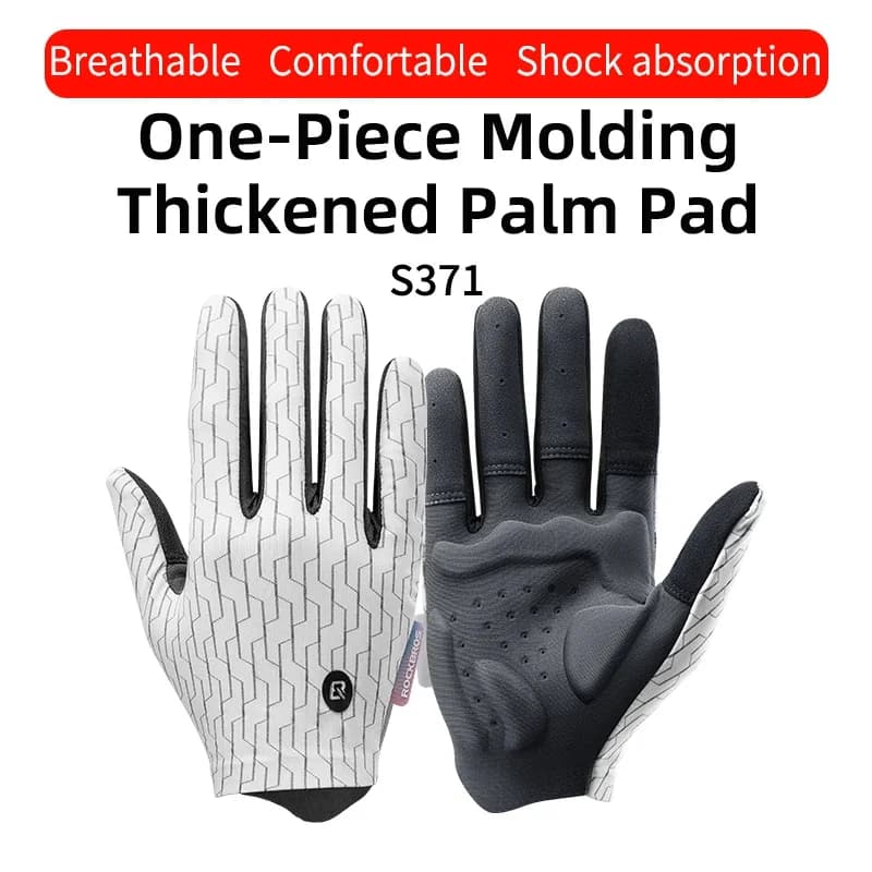 Guanti da ciclismo a dita intere antiurto con touchscreen