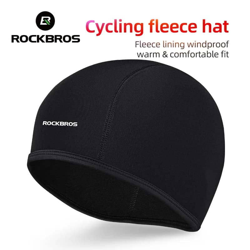 Cappello da ciclismo termico antivento in pile