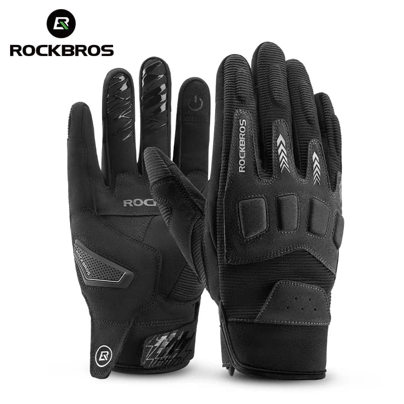 Guanti Full-Finger Unisex Traspiranti Antishock con Funzione Touchscreen