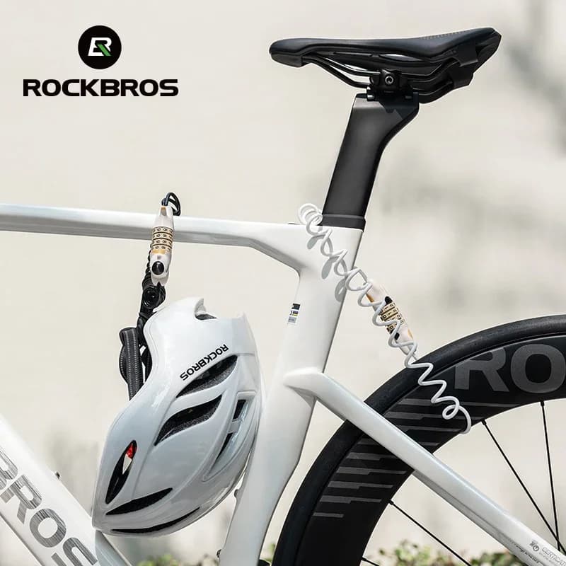 Lucchetto bici a cavo in acciaio ultraleggero con combinazione password